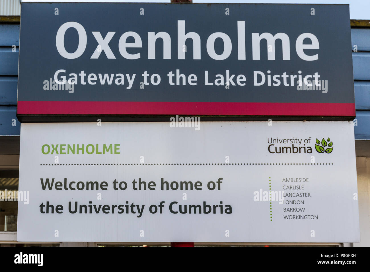 Oxenholme Railway Station Lake District Stock Photo Alamy