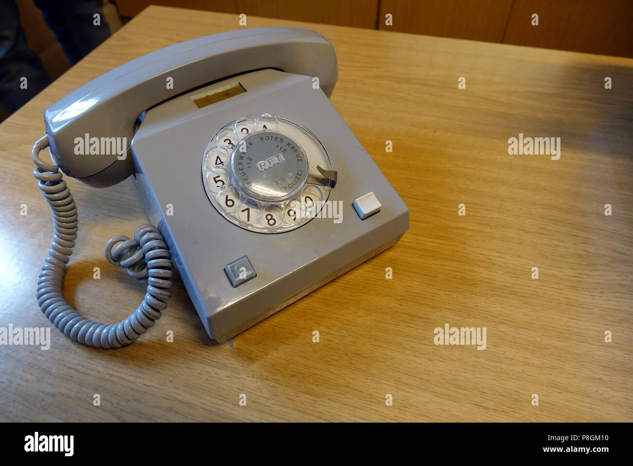 Berlin, Germany, dial telephone of the brand Variant in the Stasimuseum Berlin Stock Photo