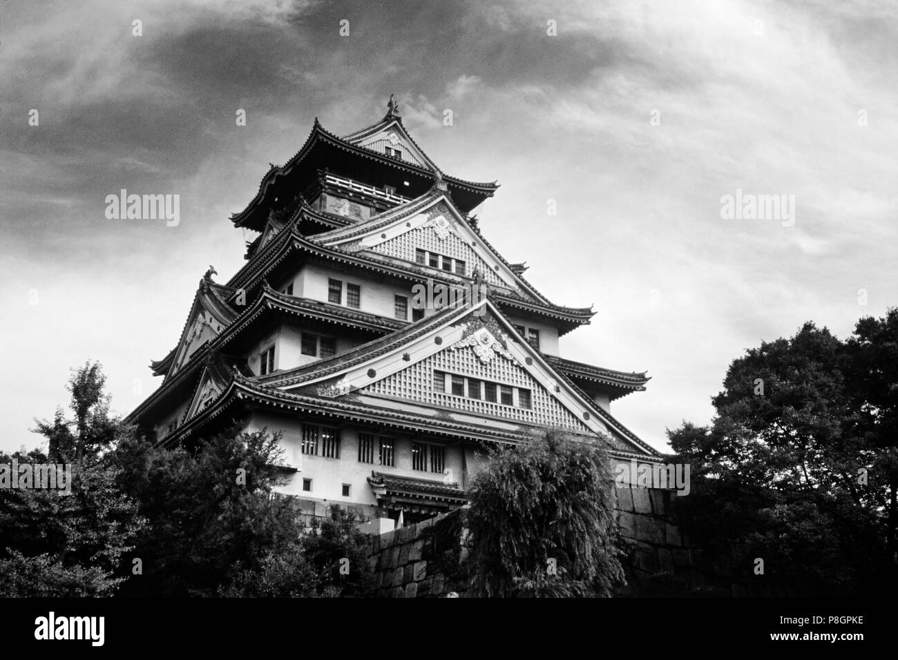 Japanese castles Black and White Stock Photos & Images Alamy