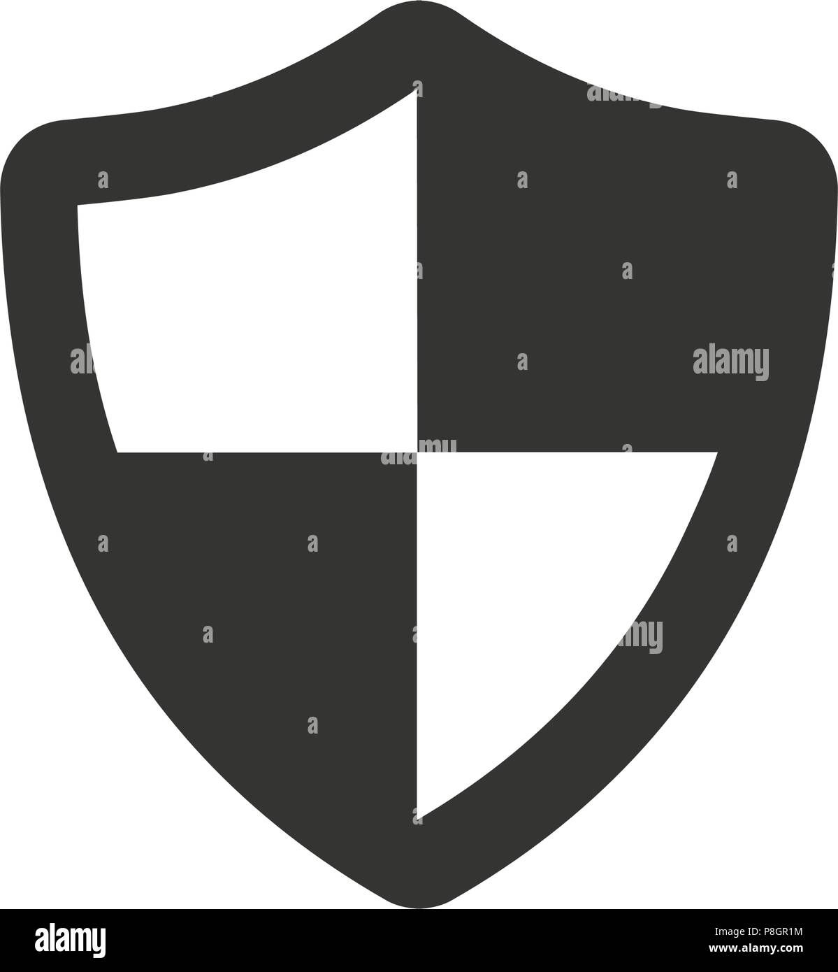 Protection Shield Icon Stock Vector Image & Art - Alamy