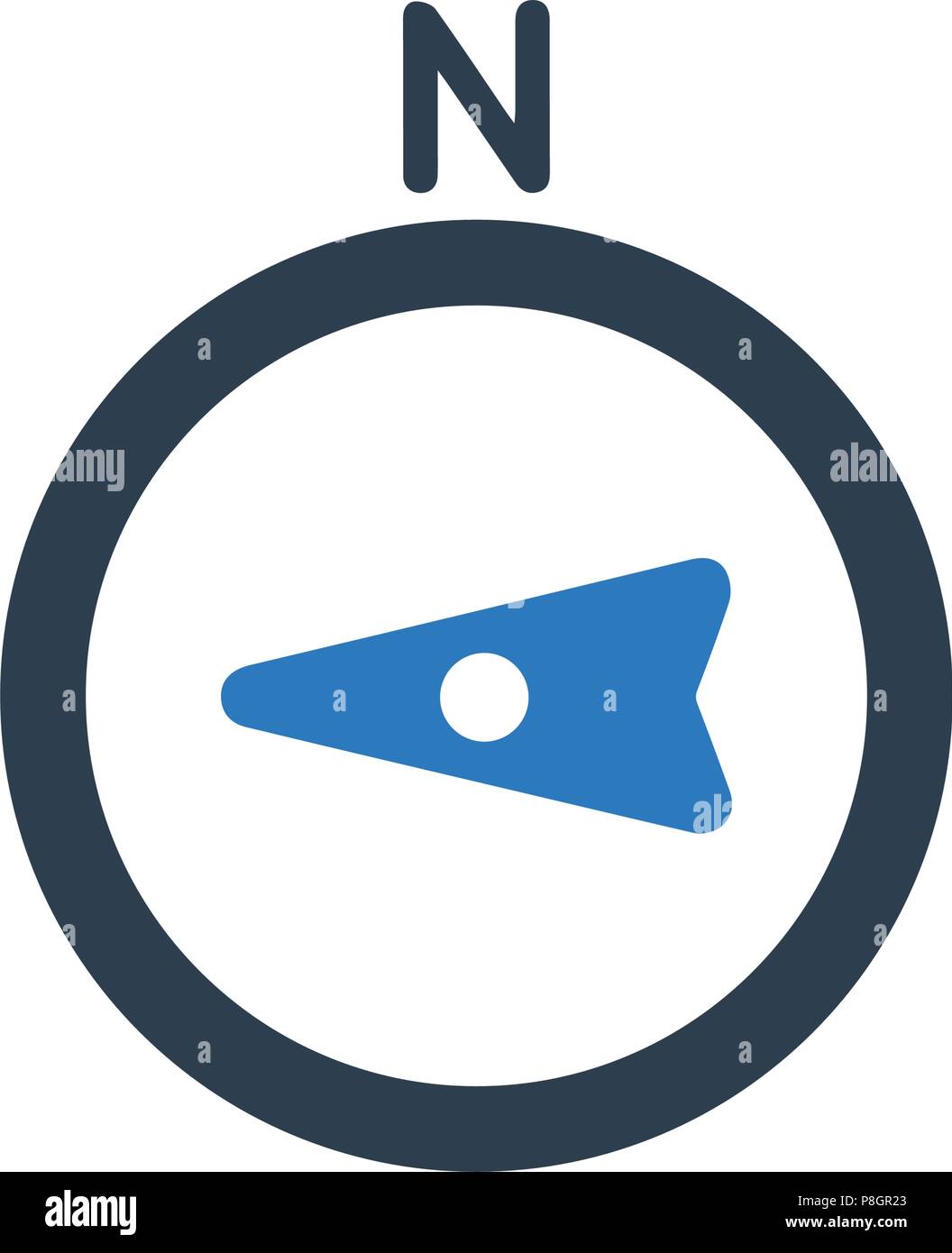 Navigation Compass Icon Stock Vector Image & Art - Alamy