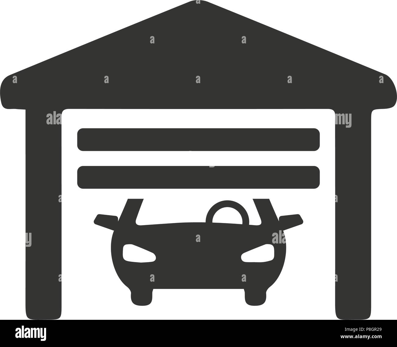 Car Garage Icon Stock Vector Image & Art - Alamy