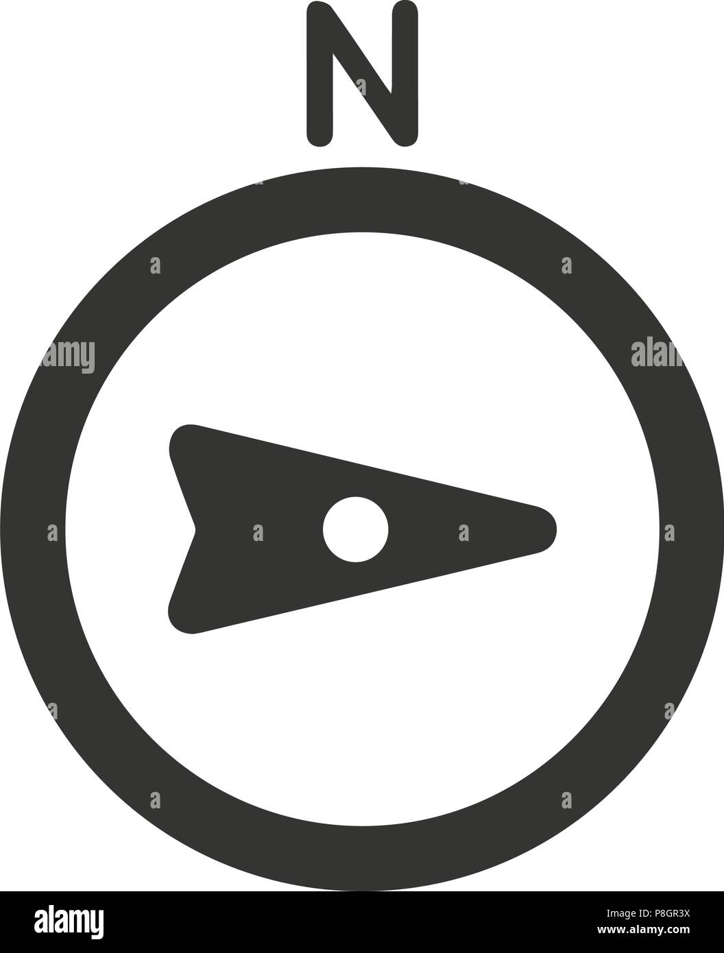 Direction Compass Icon Stock Vector Image & Art - Alamy