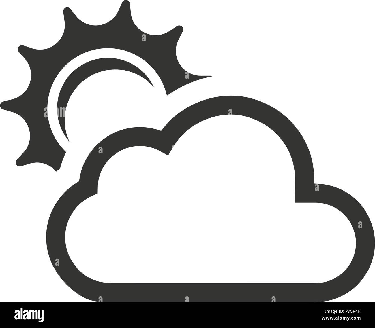 Cloudy Day Icon Stock Vector Image & Art Alamy