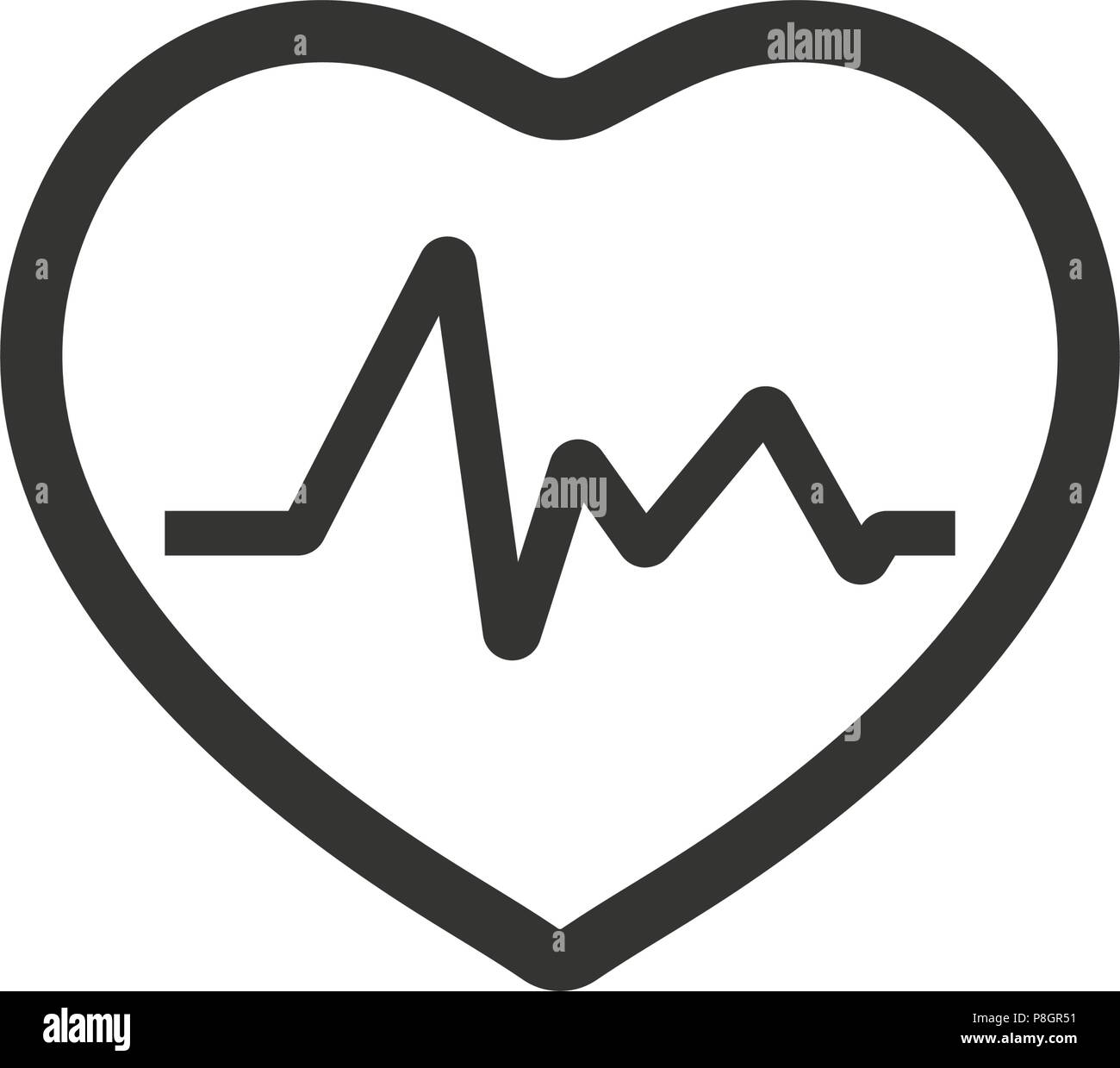Heart Pulse Icon Stock Vector Image & Art - Alamy