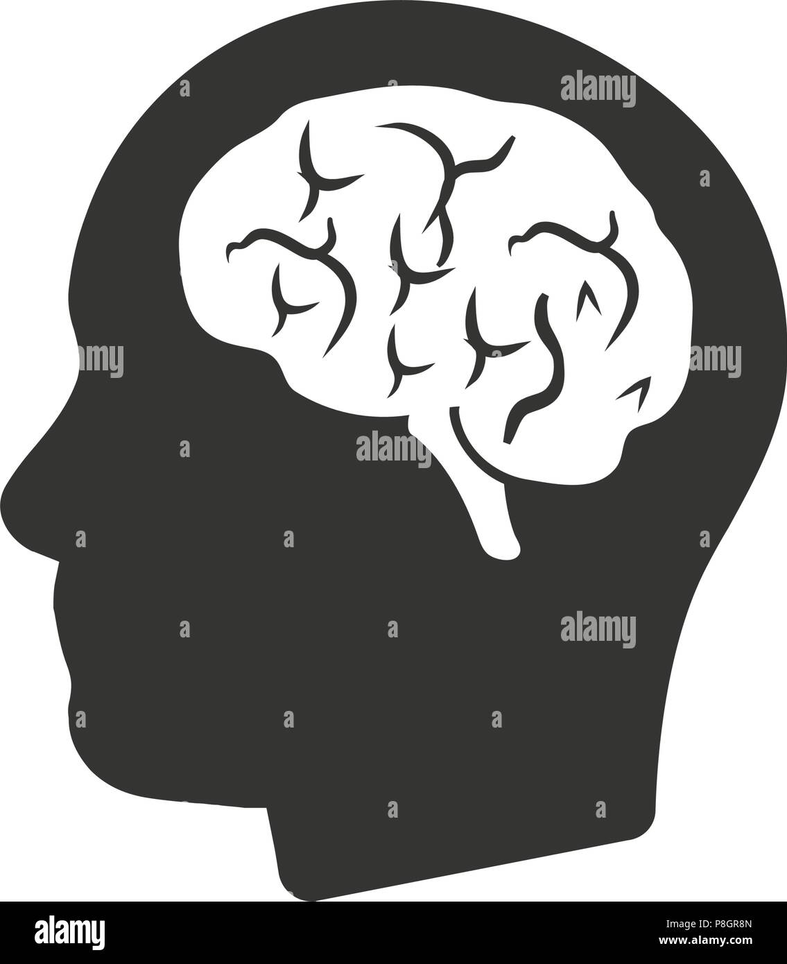 Human Brain Icon Stock Vector Image & Art - Alamy