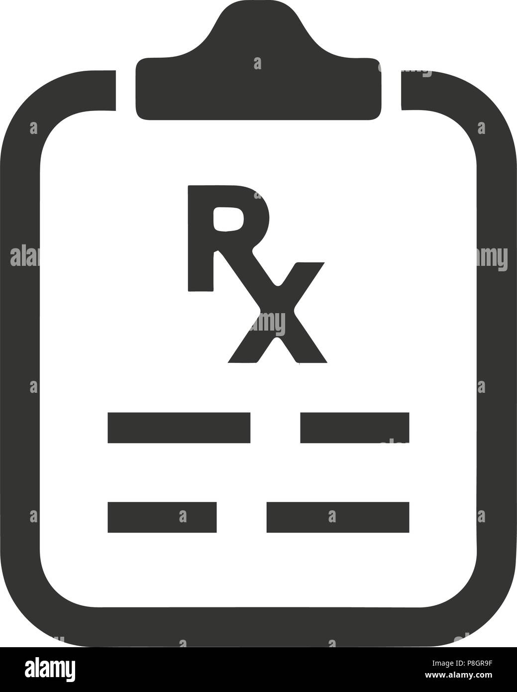 Prescription Icon Stock Vector