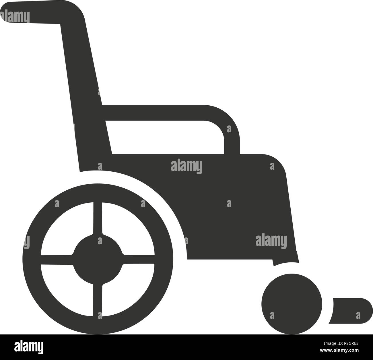 Wheelchair Icon Stock Vector