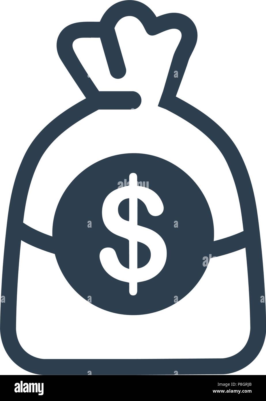 Money bag icon Stock Vector Images - Alamy