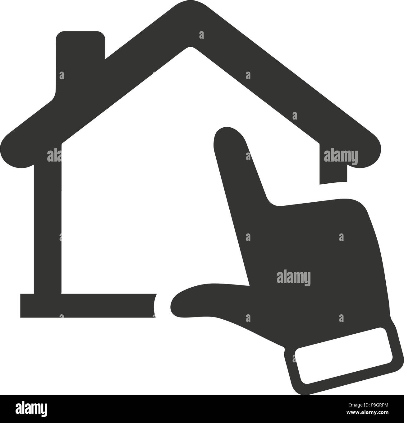 Online Real Estate Support Icon Stock Vector