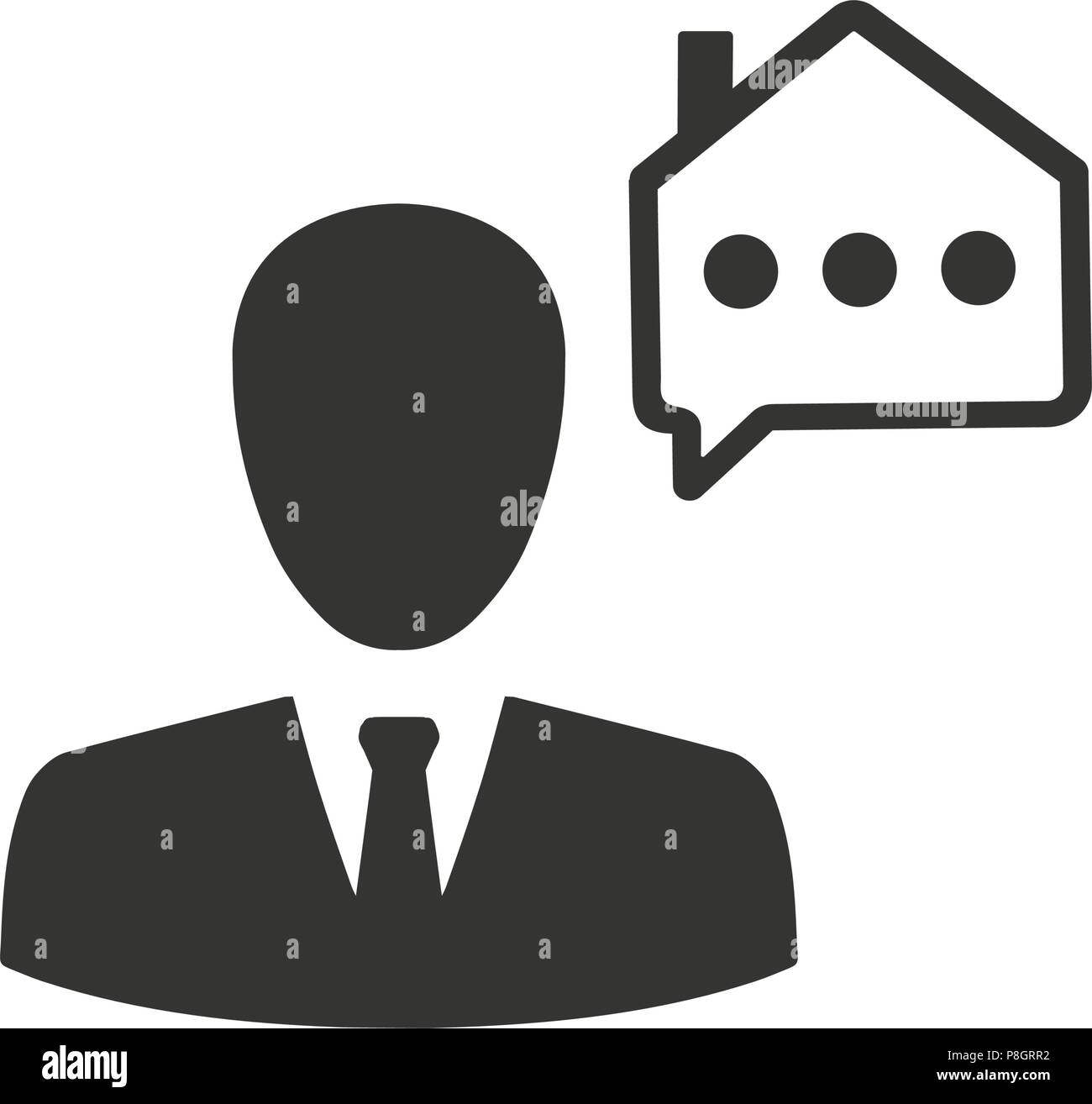 Real Estate Support Icon Stock Vector Image & Art - Alamy
