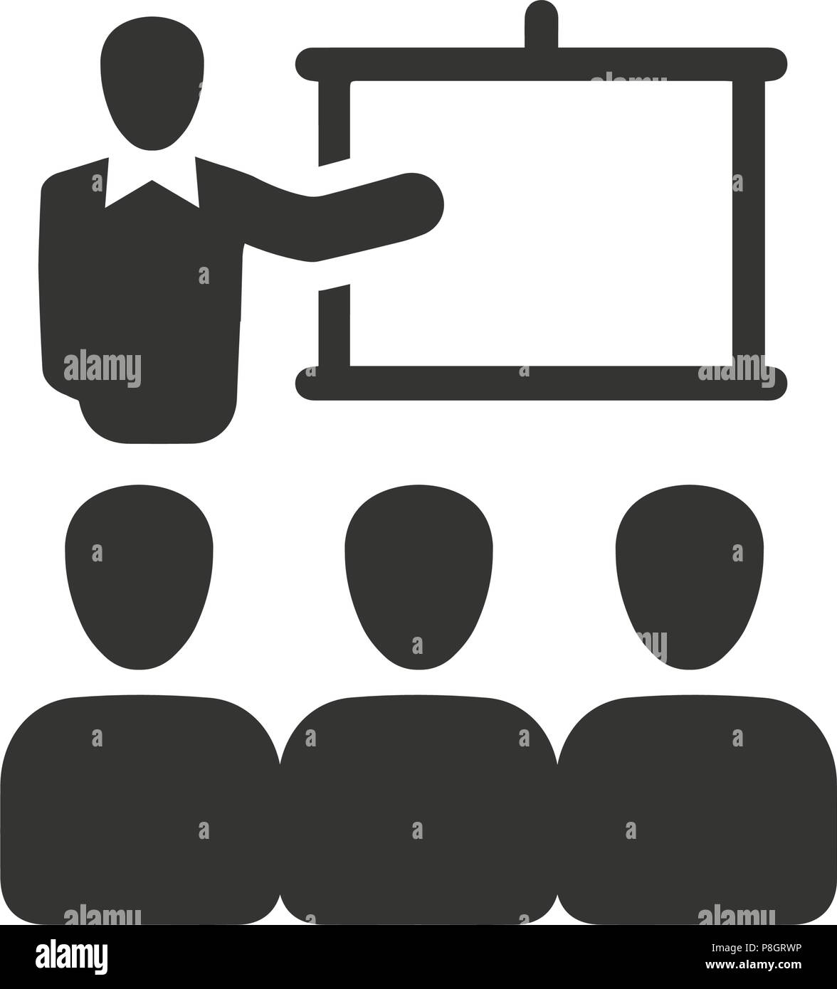 Lecture, Conference Icon Stock Vector