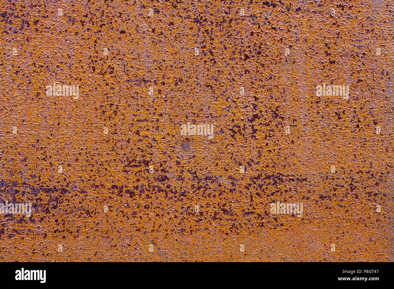 Rusty iron slab, heavily weathered Stock Photo