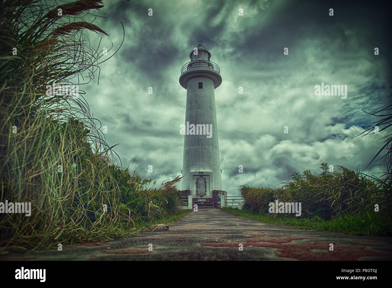 Tsumekizaki light house near Shimoda, Izu peninsula, Japan Stock Photo