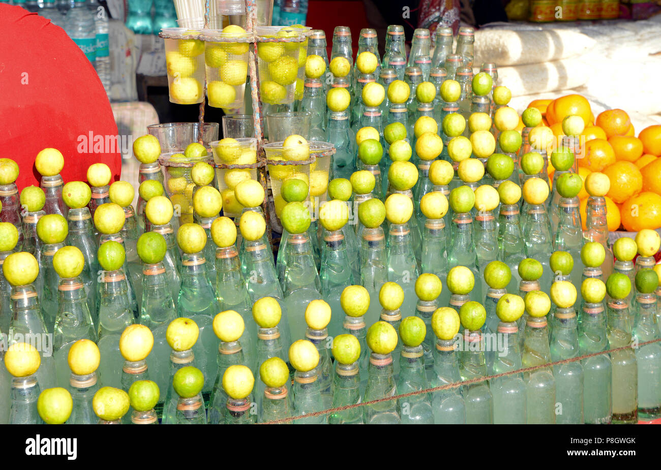 Lemonade vendor Stock Photo Alamy