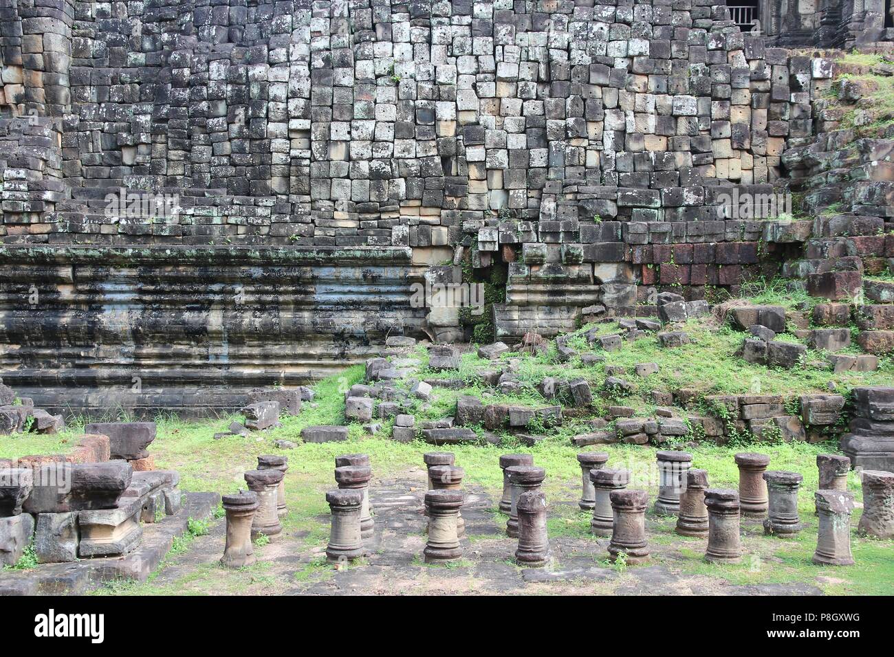 Baphuon - abandoned Khmer temple in Angkor, Cambodia, Southeast Asia. UNESCO World Heritage Site. Stock Photo