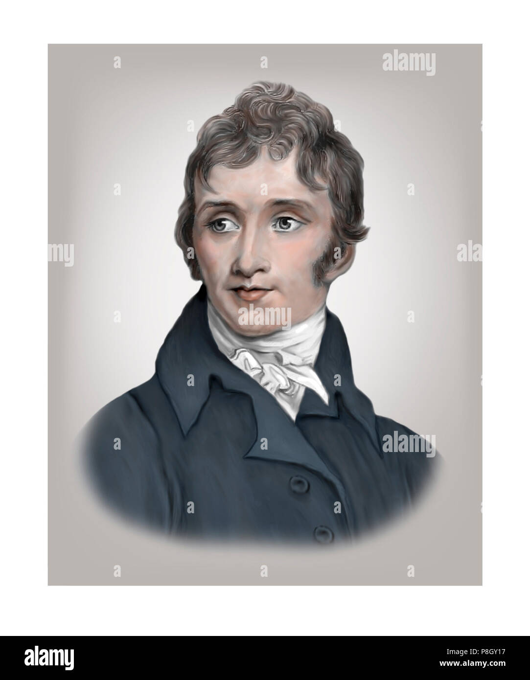 Thomas Campbell 1777-1844 Scottish Poet Stock Photo