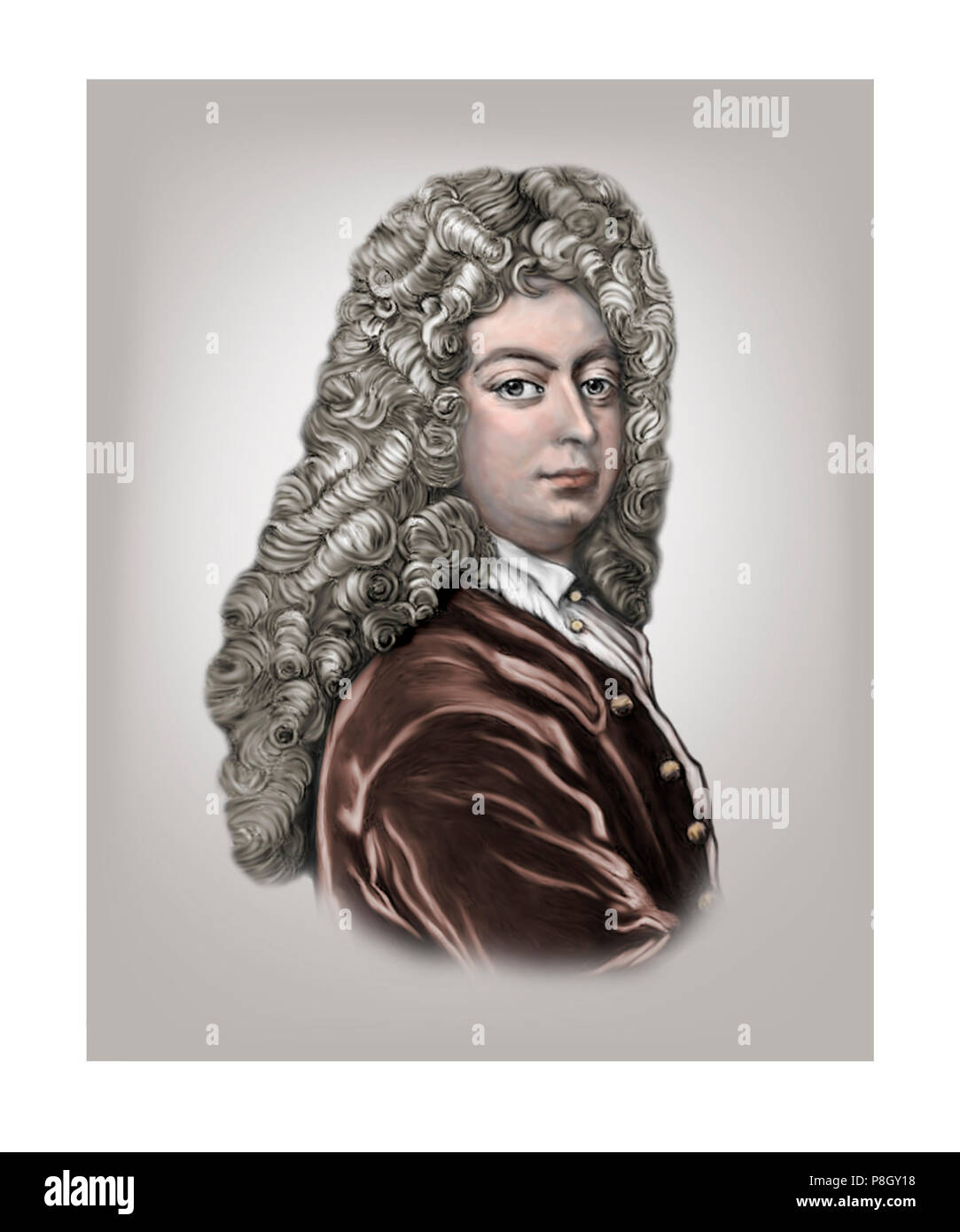 William Congreve 1670-1729 English Playwright, Poet Stock Photo
