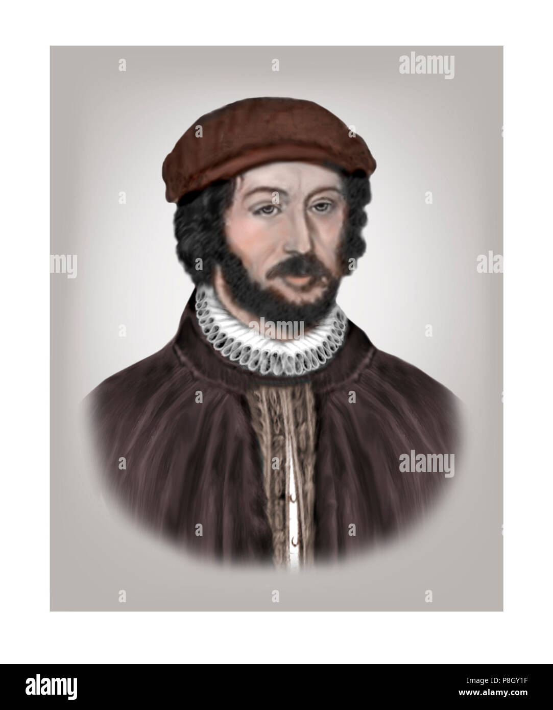Juan de la Cosa c1460-1510 Spanish Navigator, Cartographer Stock Photo