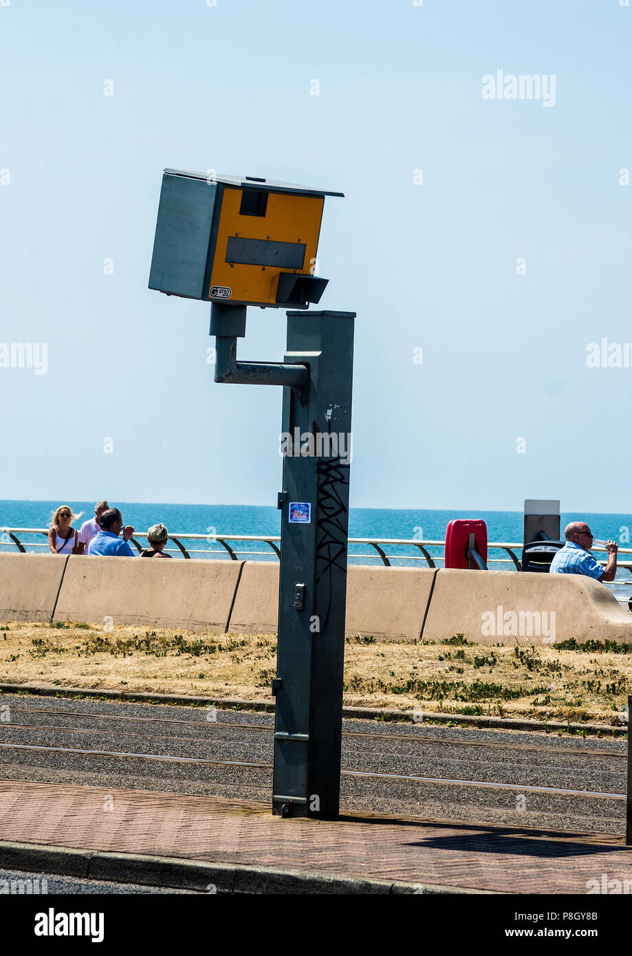 Speed Camera in Blackpool Stock Photo Alamy