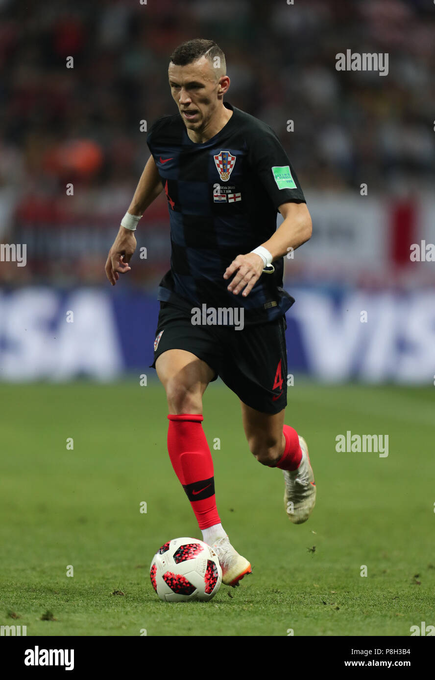 Ivan Perisic  CROATIA V ENGLAND  CROATIA V ENGLAND , 2018 FIFA WORLD CUP RUSSIA  11 July 2018  GBC9551  2018 FIFA World Cup Russia, Semi Final    STRICTLY EDITORIAL USE ONLY.   If The Player/Players Depicted In This Image Is/Are Playing For An English Club Or The England National Team.   Then This Image May Only Be Used For Editorial Purposes. No Commercial Use.    The Following Usages Are Also Restricted EVEN IF IN AN EDITORIAL CONTEXT:   Use in conjuction with, or part of, any unauthorized audio, video, data, fixture lists, club/league logos, Betting, Games or any 'live' services.    Also Re Stock Photo