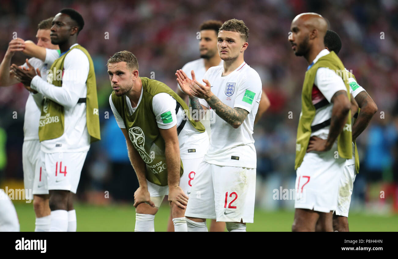 England Players On Final Whistle Croatia V England Croatia V England 2018 Fifa World Cup Russia 12 July 2018 Gbc9585 2018 Fifa World Cup Russia Semi Final Strictly Editorial Use Only If