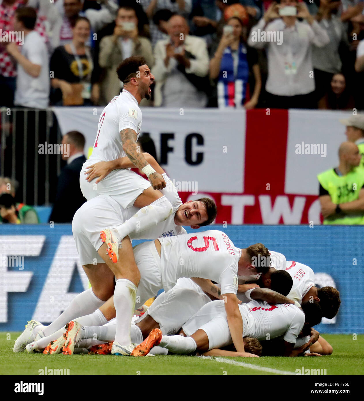 picture Kyle Walker Harry Maguire Wife alamy
