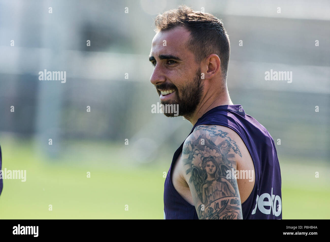 July 12, 2018 - Adria Ortola from Spain of FC Barcelona during the first FC  Barcelona training session of the 2018/2019 La Liga pre season in Ciutat  Esportiva Joan Gamper, Barcelona on