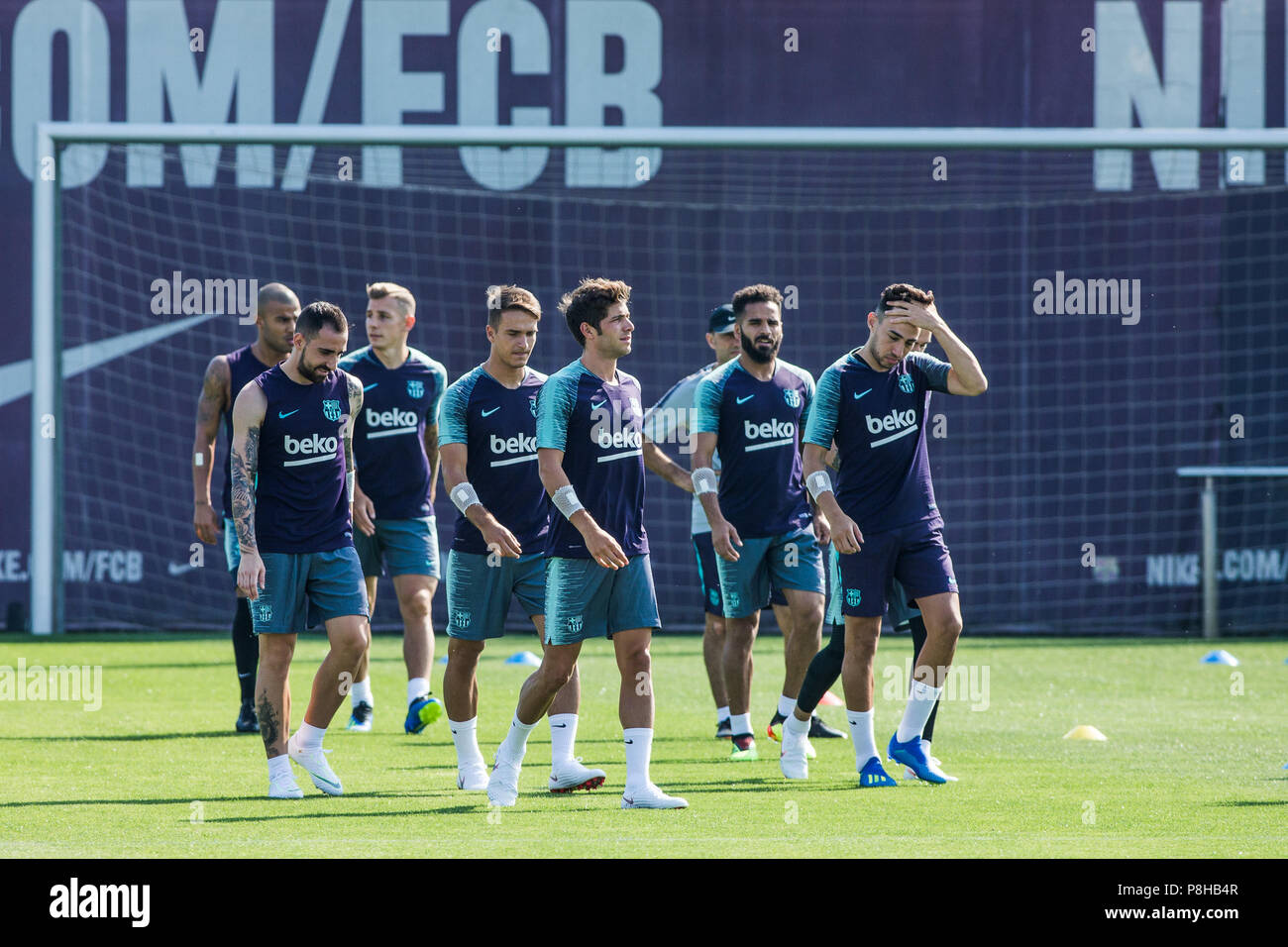 Rez Stock s & Rez Stock Page 5 Alamy July 12 2018 Sergi Roberto from Spain Munir El Haddadi from Spain