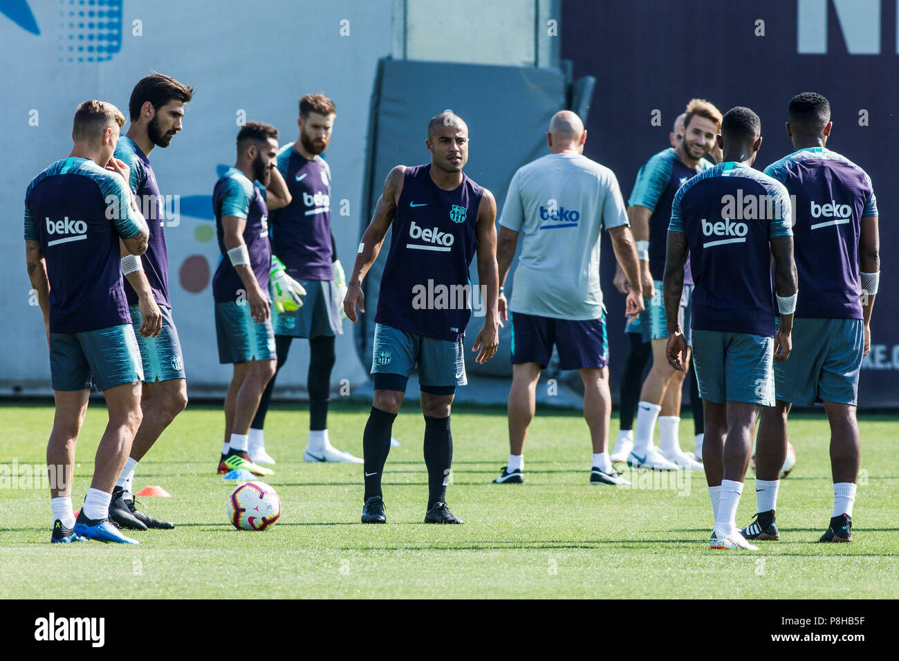 July 12, 2018 - Rafinha Alcantara from Brasil during the first FC Barcelona  training session of the 2018/2019 La Liga pre season in Ciutat Esportiva  Joan Gamper, Barcelona on 11 of July