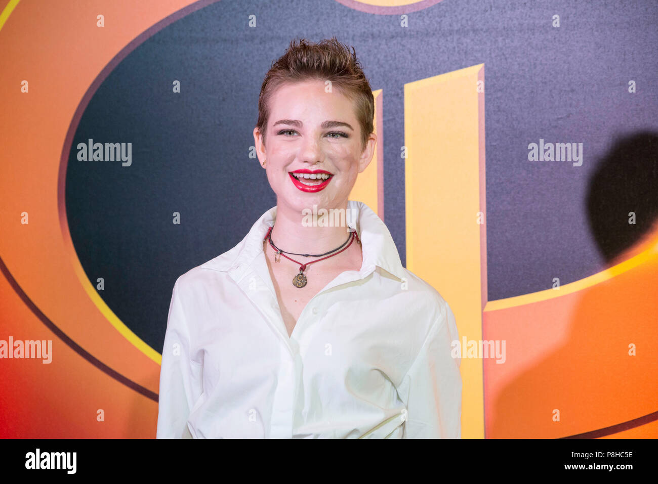 Rome, Italy. 12th July, 2018. Full cast The Incredibles 2 attending the photocall at Hotel De Russie in Rome Credit: Silvia Gerbino/Alamy Live News Stock Photo