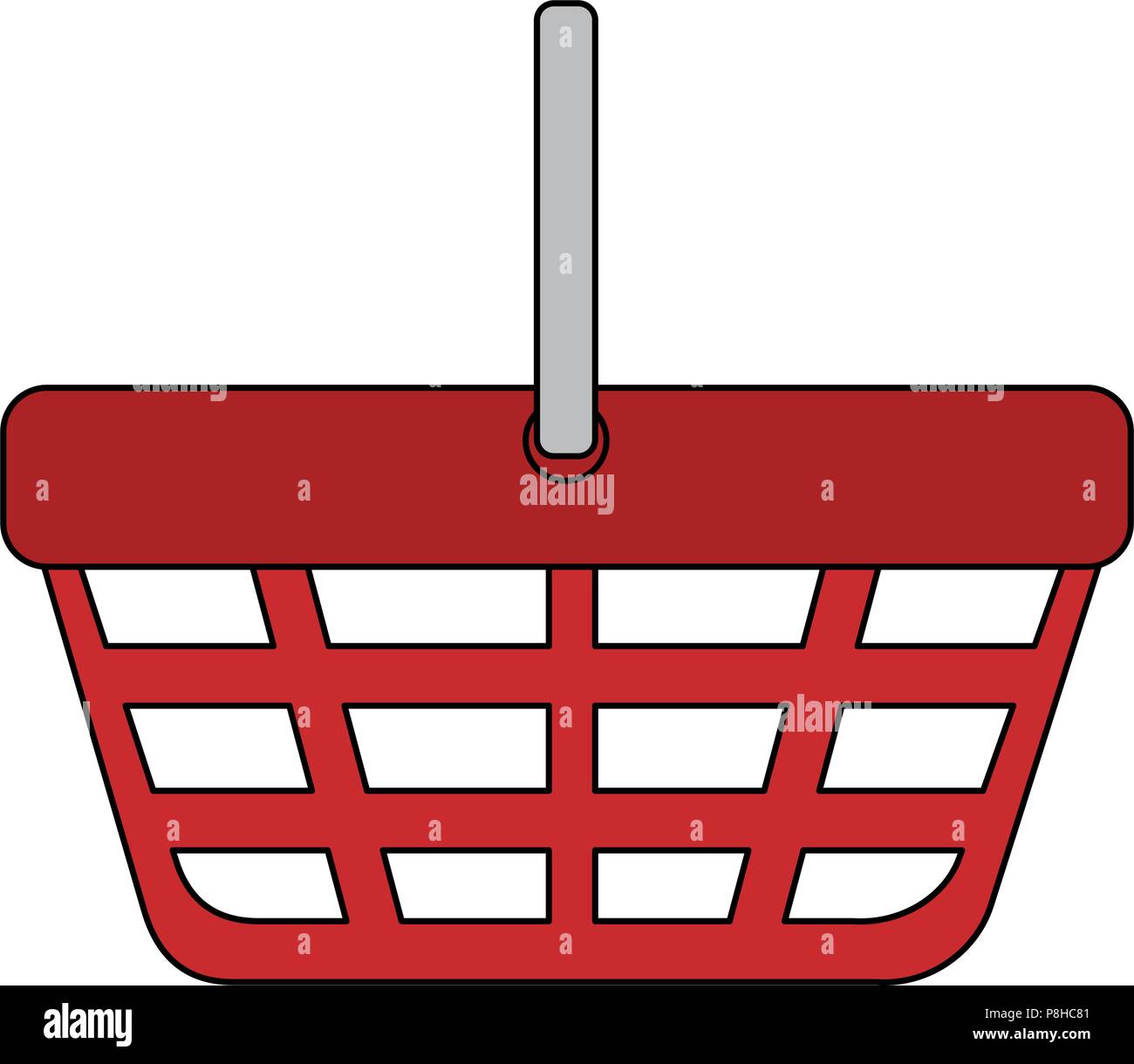 basket shopping isolated icon Stock Vector Image & Art - Alamy