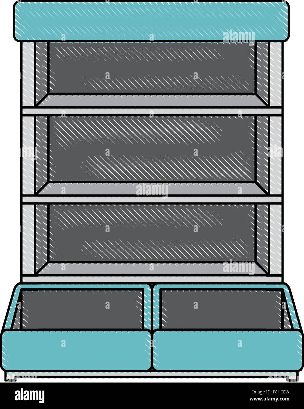supermarket shelving empty icon Stock Vector Image & Art - Alamy