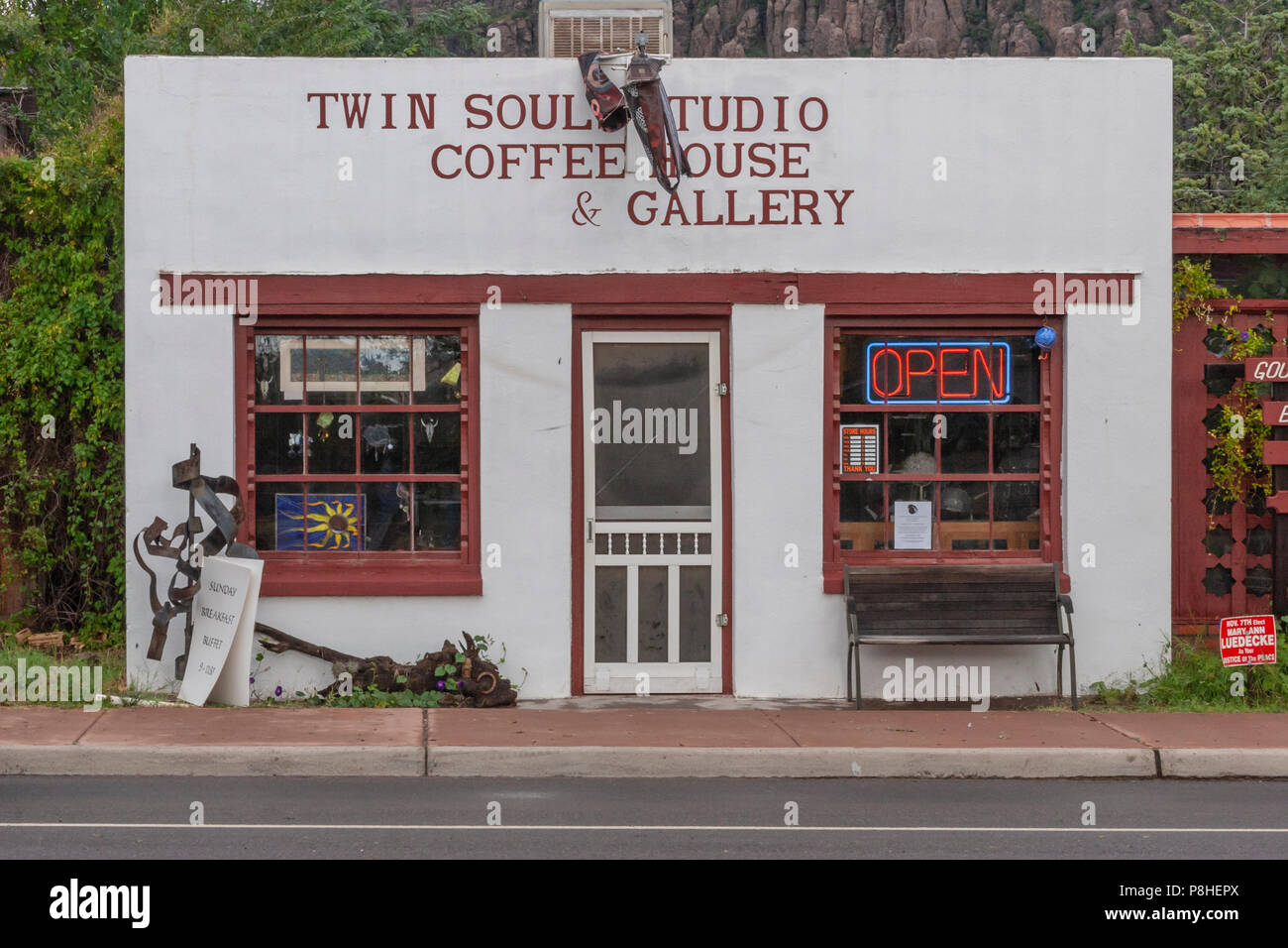 Twin Souls Studio, Coffee House and Gallery in Fort Davis, rural