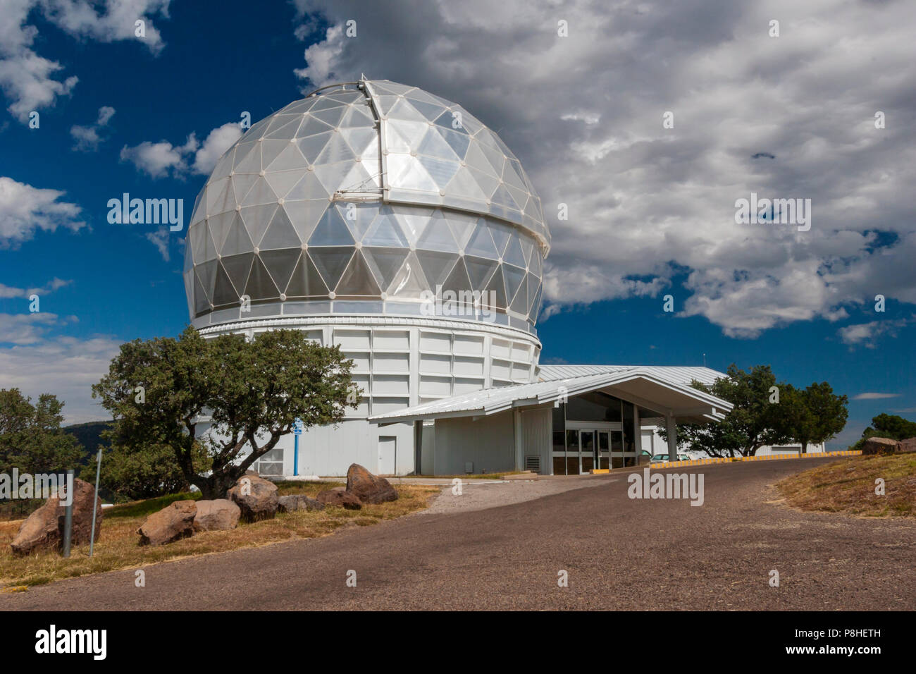 McDonald Observatory in the Davis Mountains in Southwest Texas. Stock Photo