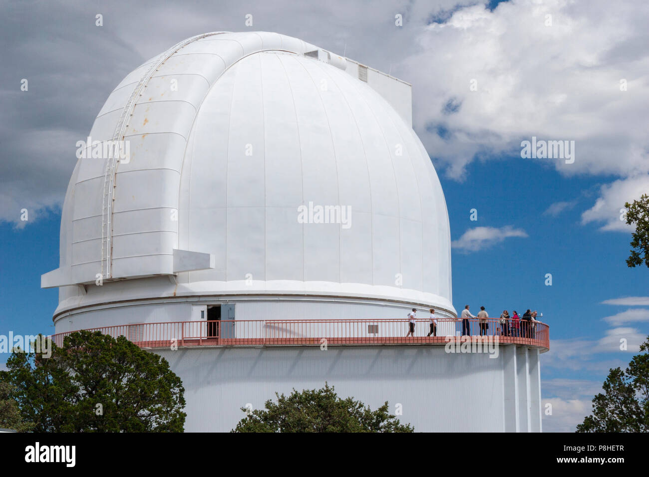McDonald Observatory in the Davis Mountains in Southwest Texas. McDonald Observatory is a research unit of The University of Texas at Austin. Stock Photo