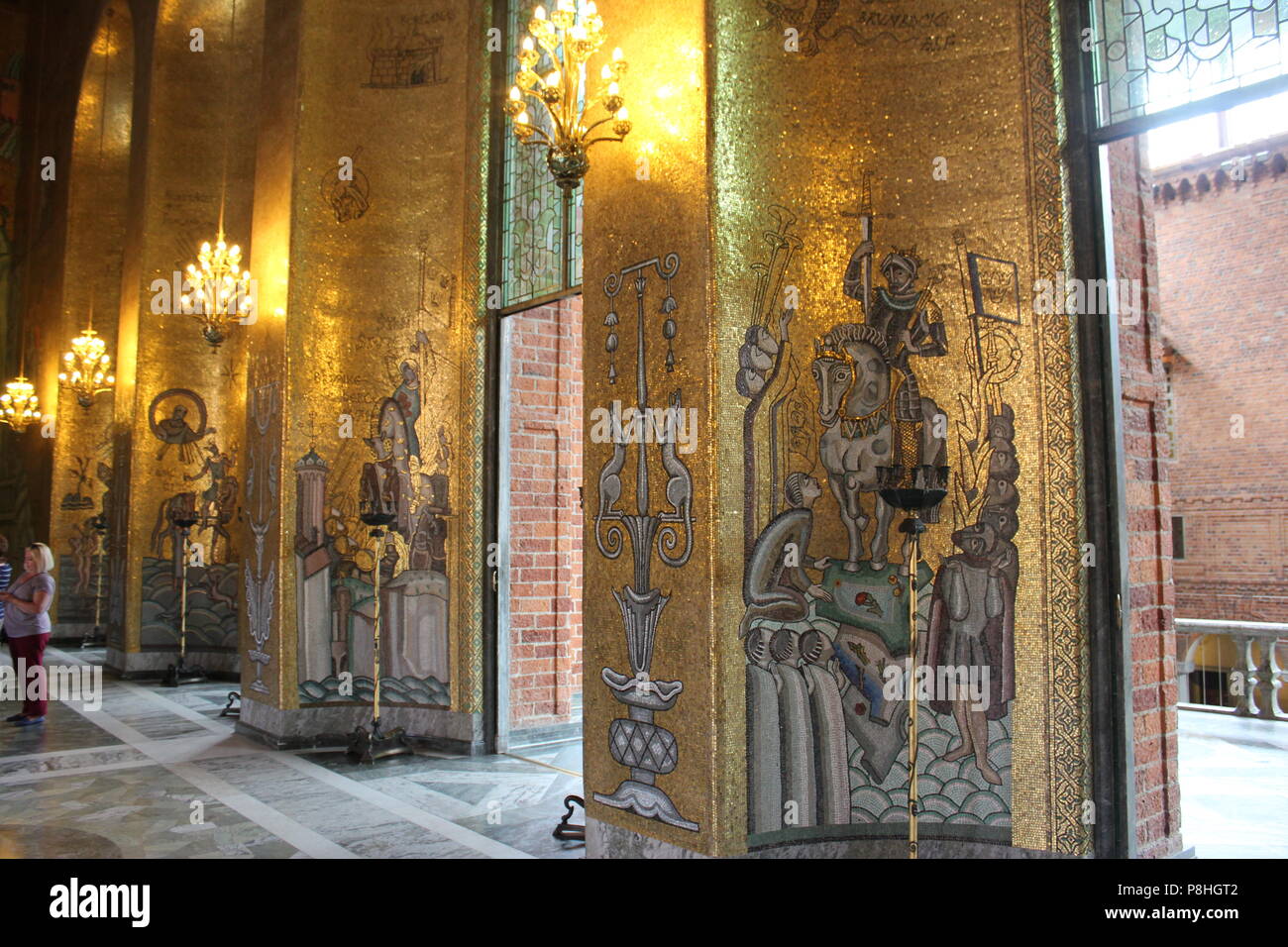 Inside Of The Stockholm City Hall Stockholms Stadshus Stadshuset In Stockholm Sweden Stock Photo Alamy
