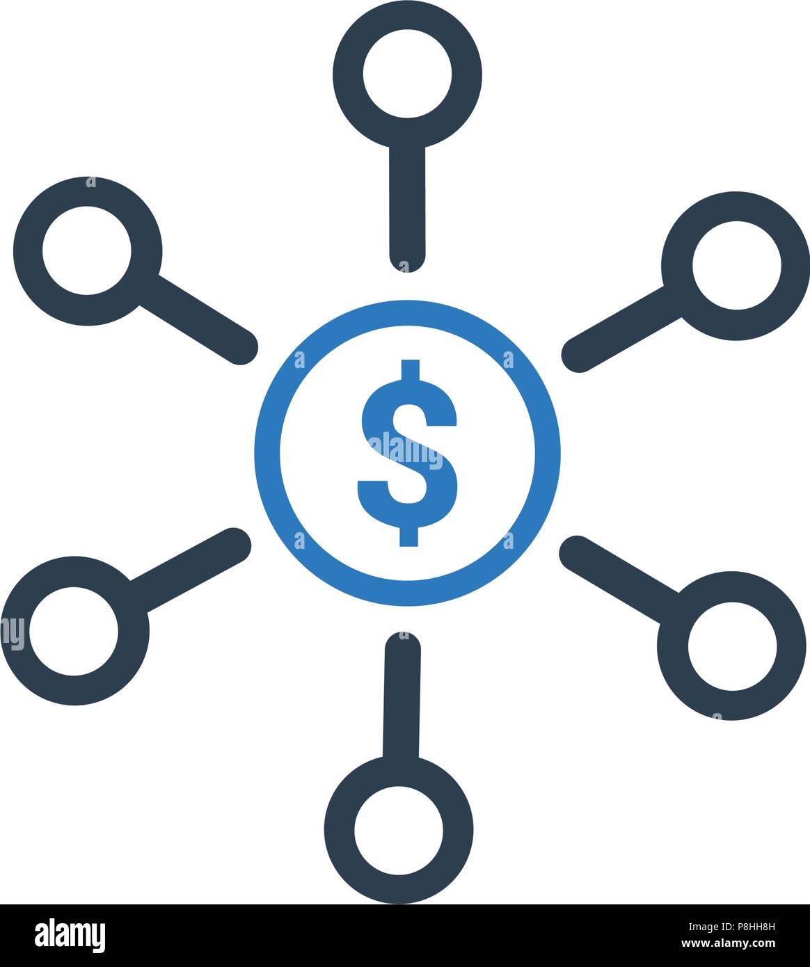 Bank Network Icon Stock Vector Image & Art - Alamy