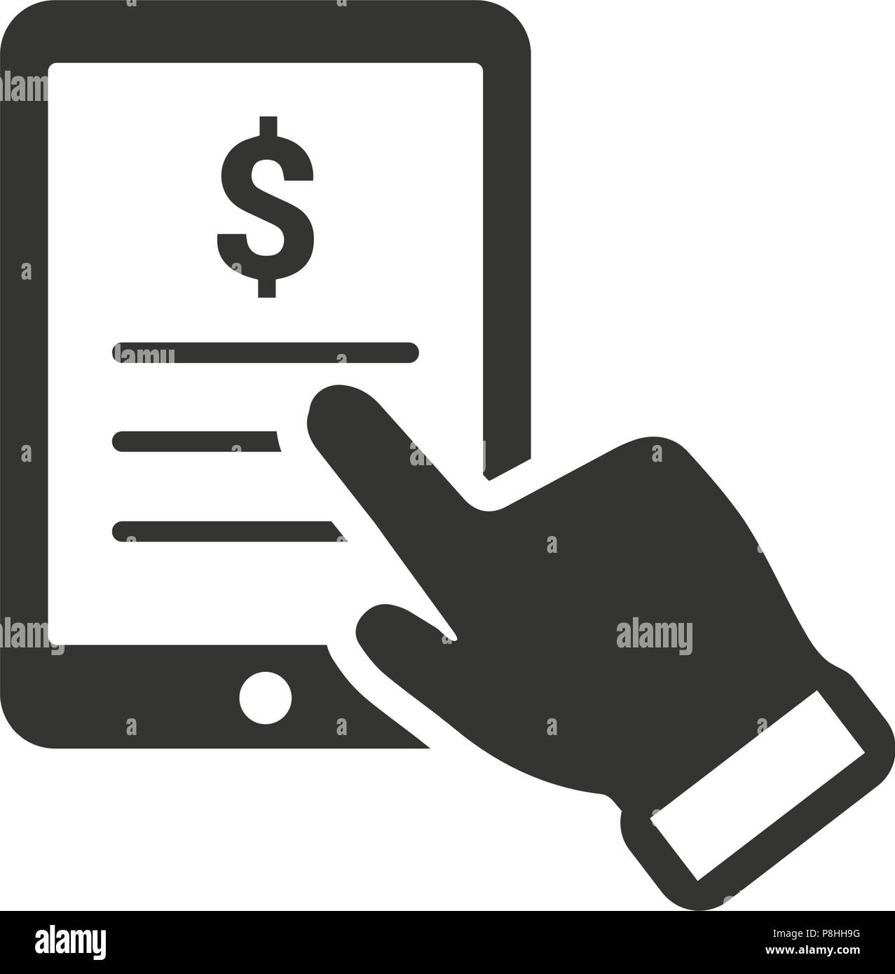 Online Banking Tab Icon Stock Vector Image Art Alamy