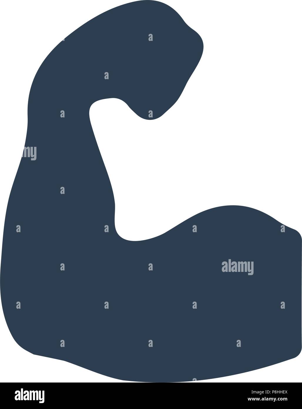 Strong Muscle Icon Stock Vector Image & Art - Alamy