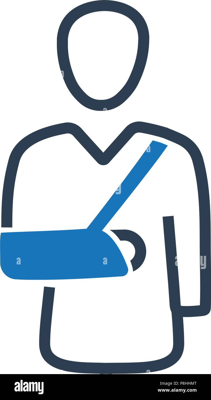 Broken Arm Icon Stock Vector Image & Art Alamy