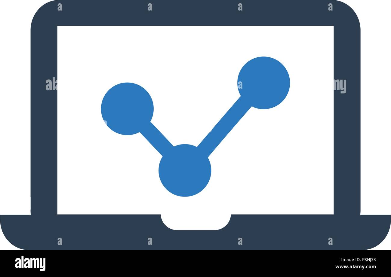 Online Marketing Report Icon Stock Vector