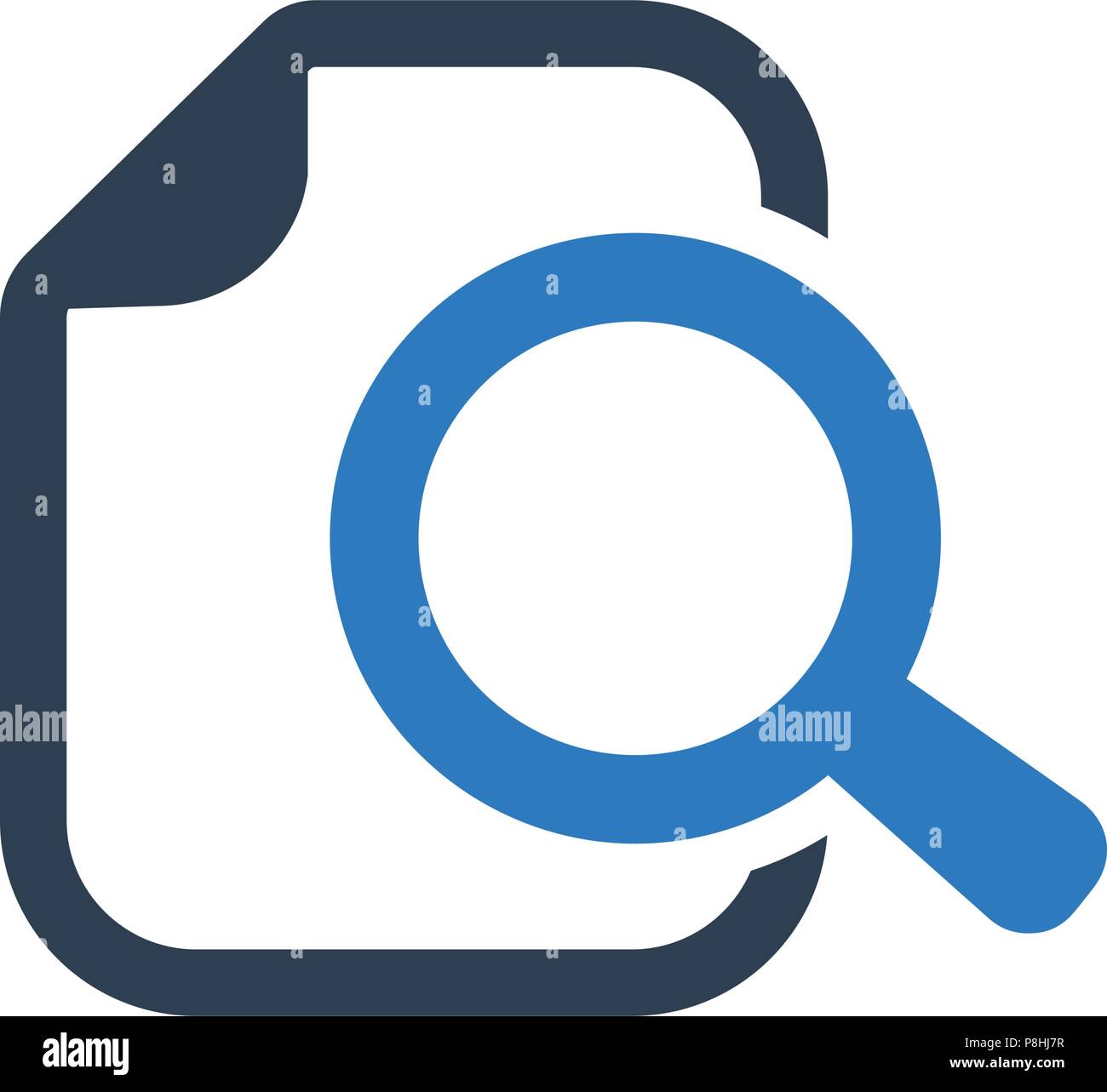 File Search Icon Stock Vector Image & Art - Alamy