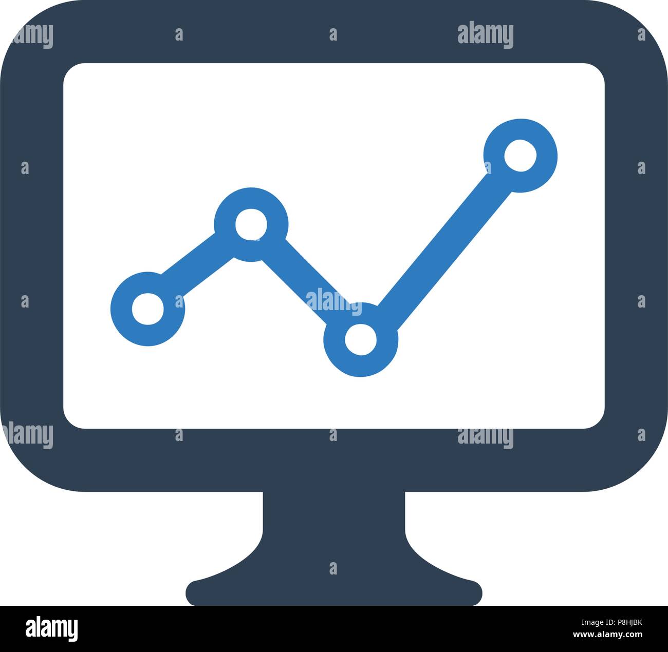 Online Marketing Report Icon Stock Vector