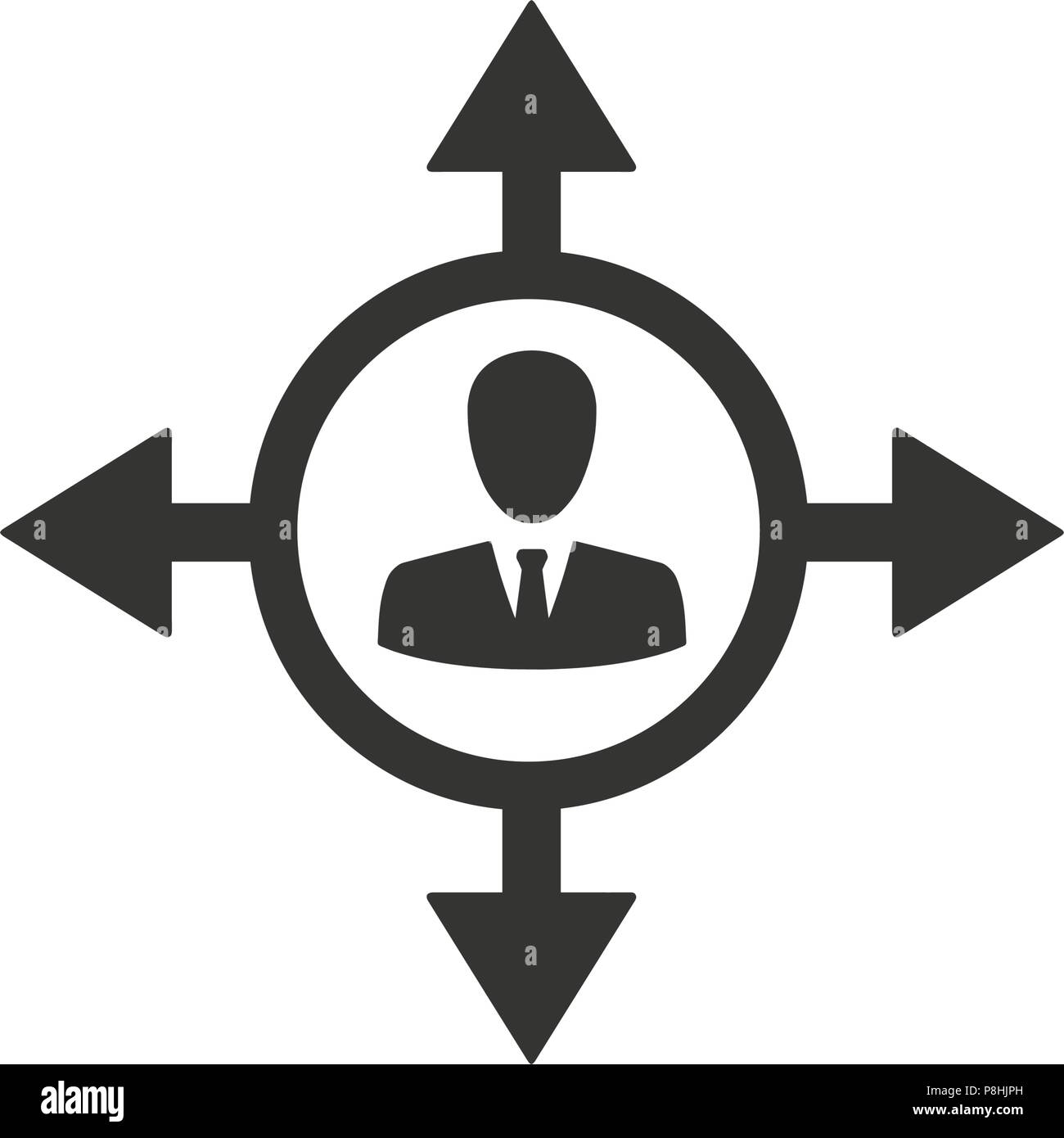 Decision Making Icon Stock Vector Image \u0026 Art - Alamy, image size:1300x1390