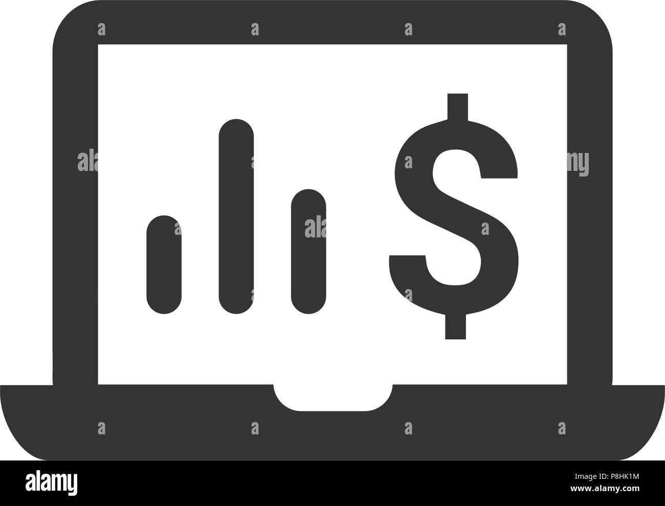 Online Marketing Report Icon Stock Vector