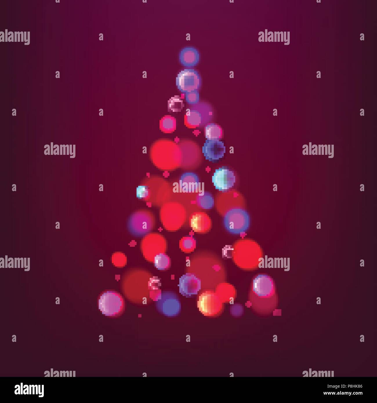 Abstract tree lights Stock Vector Images - Alamy