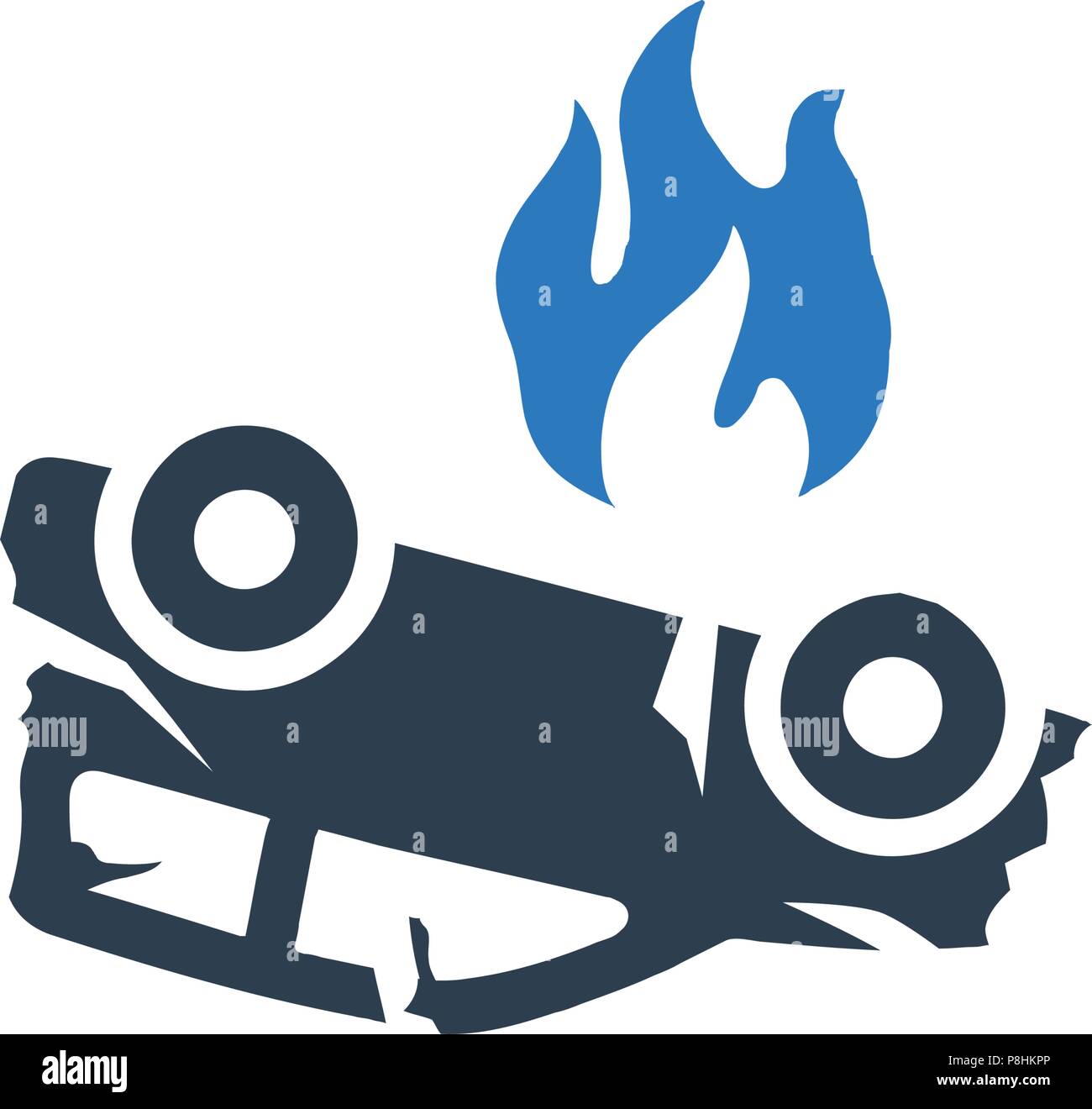 Car Crash Icon Stock Vector Image & Art Alamy