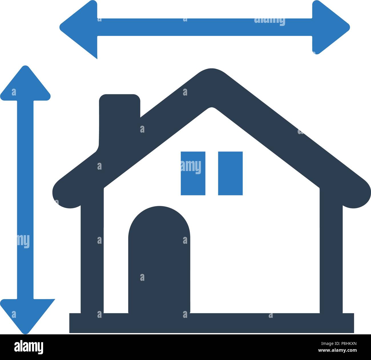 Dimensions house Stock Vector Images - Alamy