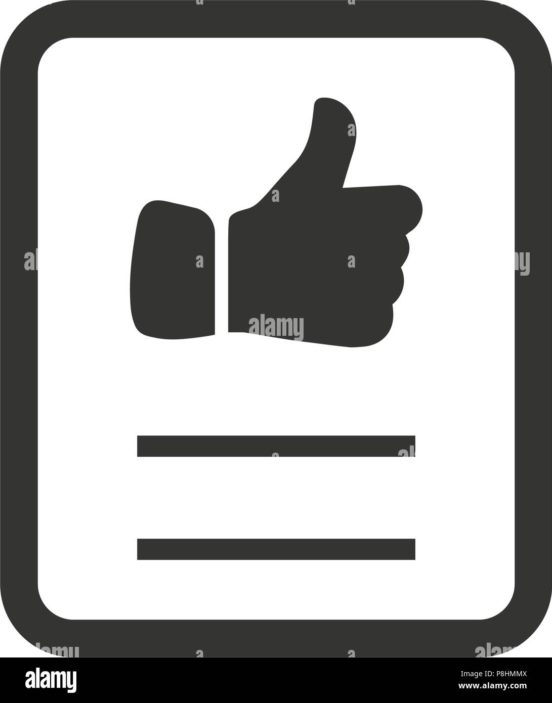 Favorite Document Icon Stock Vector